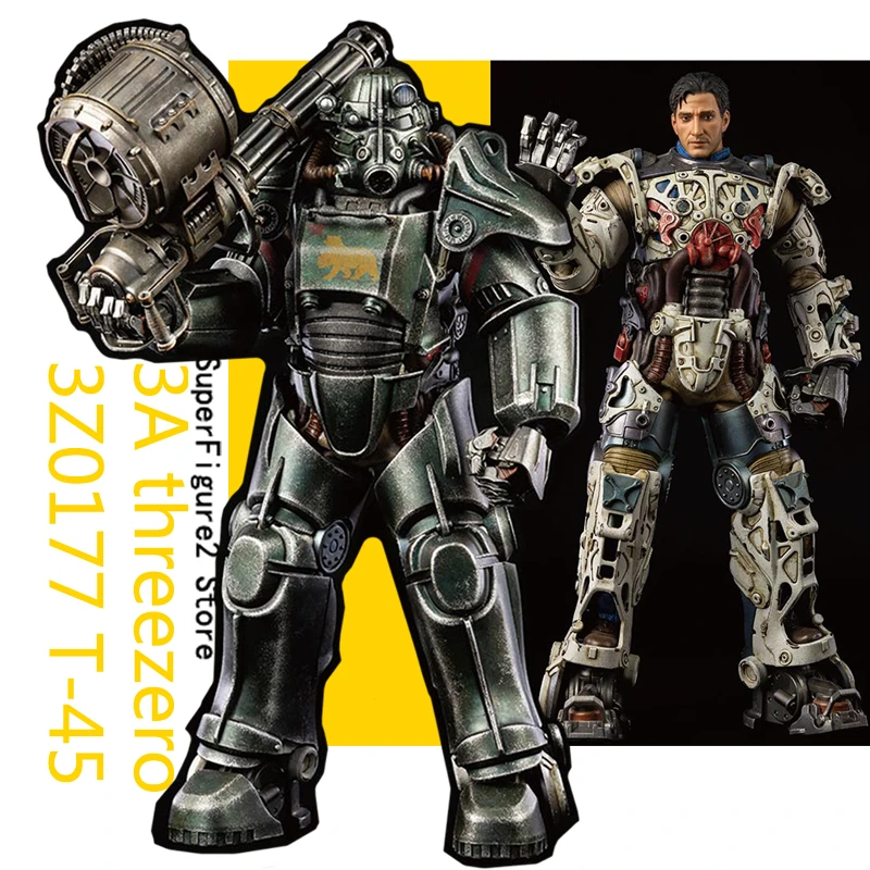 3a Threezero 3z0177 T 45 1 6 Radiation Dust Residual Ncr Salvaged Power Armor In Stock Action Figures Aliexpress