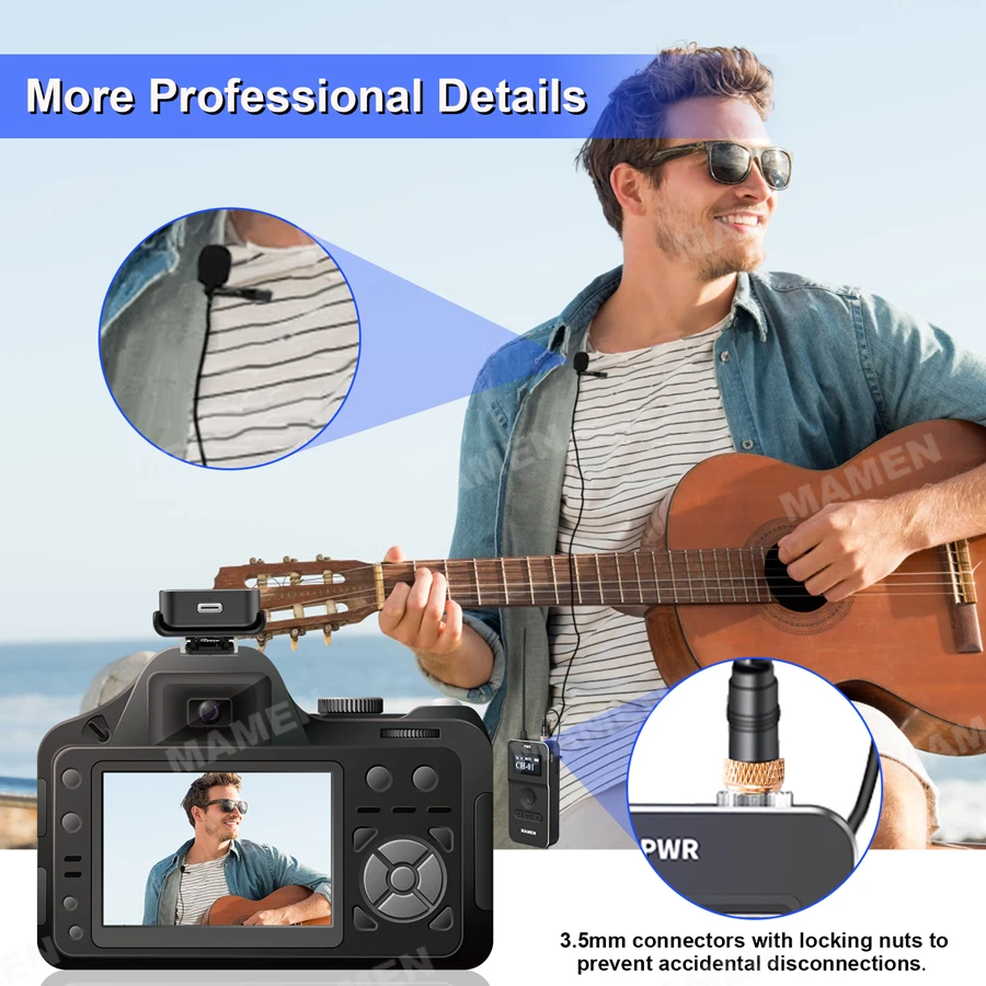 MAMEN UHF 630-696MHZ Wireless Microphone