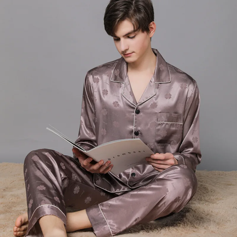 jacquard silk pajamas