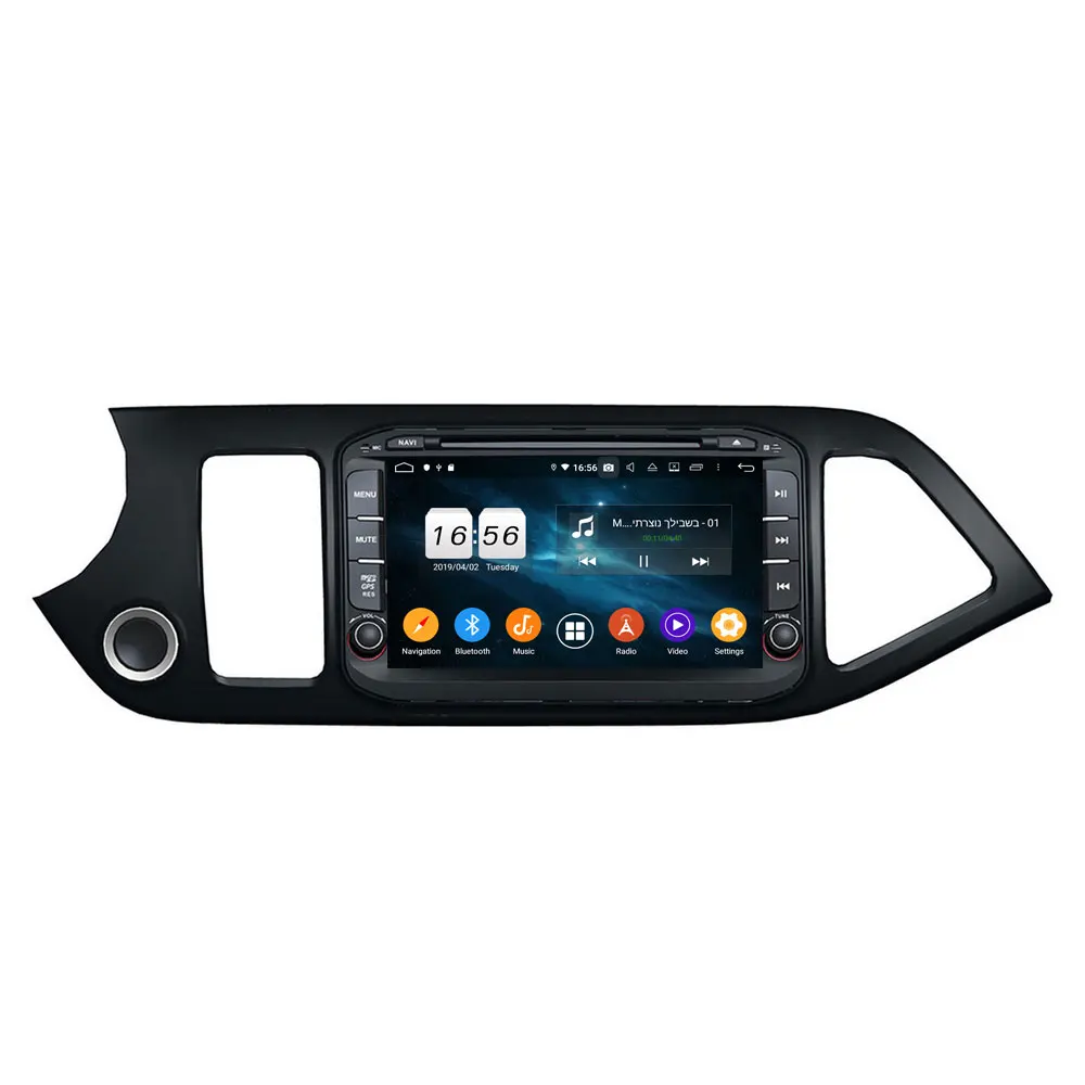 Android 9,0 автомобильный dvd-плеер для KIA Morning Picanto gps навигация автомобильный мультимедийный плеер 4+ 32G