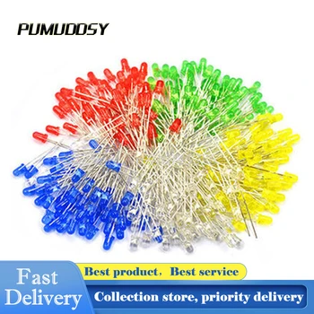 

200PCS/Lot 3mm Round Red LED Diode Super Bright Water Clear LED Light Lamp Red color F3