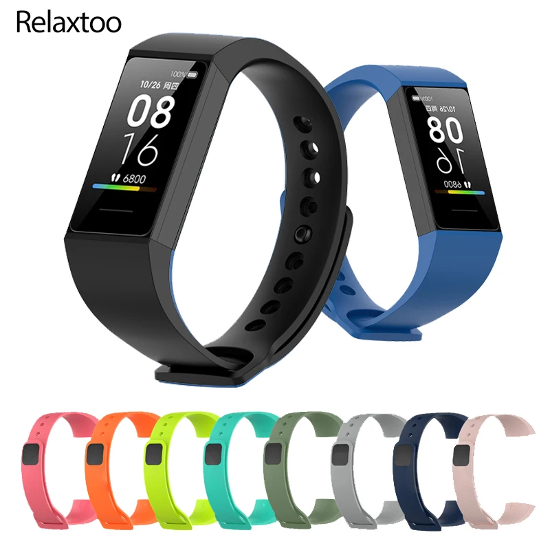 Ремешок силиконовый Orignal Для Xiaomi Mi Band 4C сменный Браслет для смарт-часов Redmi