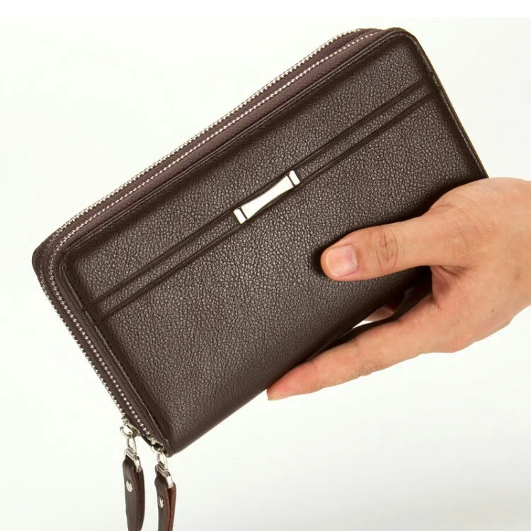 

Business men's wallet long zipper handbag multifunctional handbag