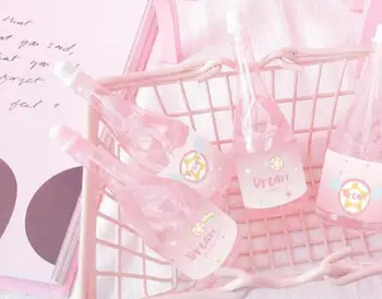 

Pink Bubble Water Bottle Festive Party Supplies Wedding Decoration Mini Transparent Champagne Bottle DIY Self Filling Bubble Toy