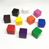 10 pièces 16MM blanc dés ktv dés sans peinture plaine gravable bricolage poker jeu de dés jeu d'échecs jeu de société enseignement dés 11 couleurs ► Photo 2/6