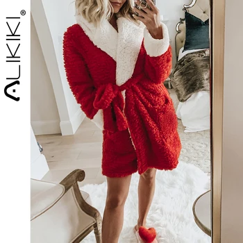 

Women Bathrobe Nightgown Thick Warm Robe Winter Unisex Plush Pajamas Pink Flannel Bath Robes Sleepwear Christmas Pjs For Adults