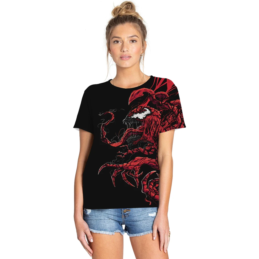 

New Terror 3D Printed Creative Graphics T-shirt Summer Female Unisex Wogyms Short Sleeve Tee shirt Tops Harajuku Clothing