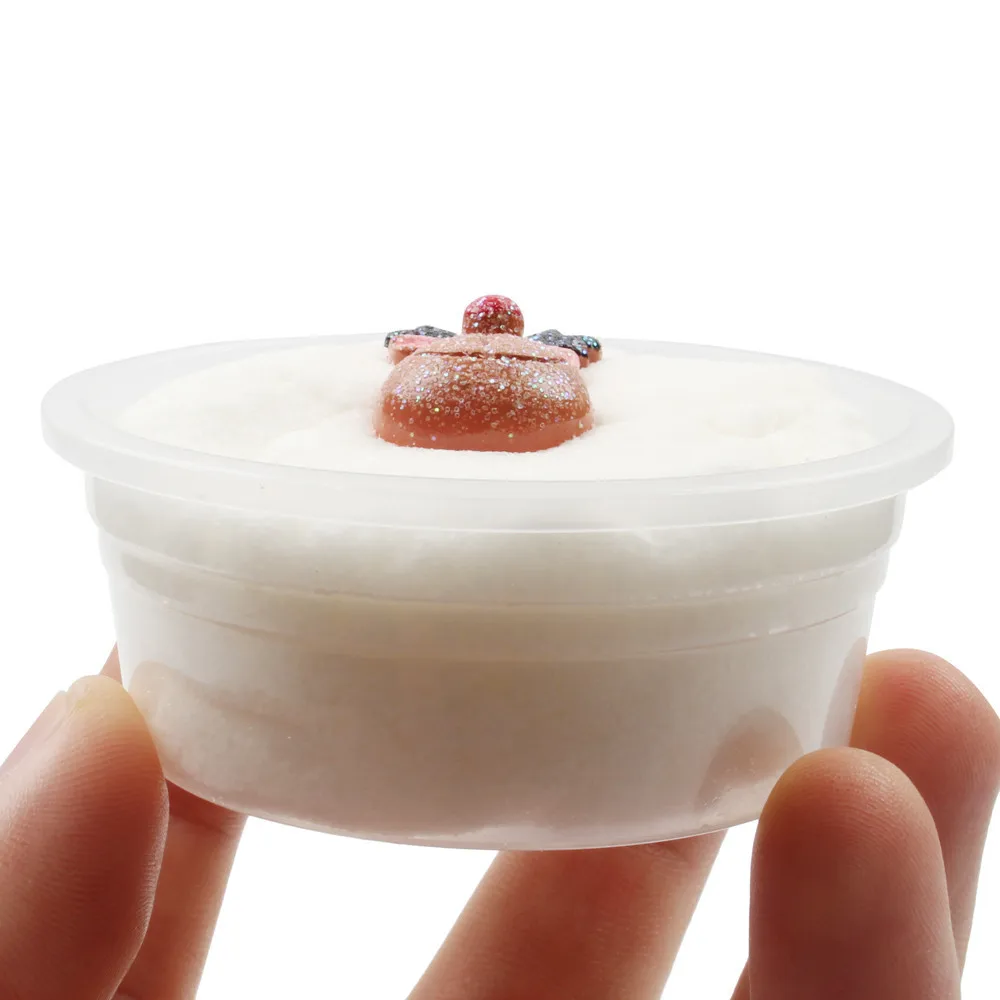 Colorful Mixing Cloud Cotton Candy Slime Fluffy Polymer Anti Stress Slime Sludge Cotton Mud Toy Toys For Children #A