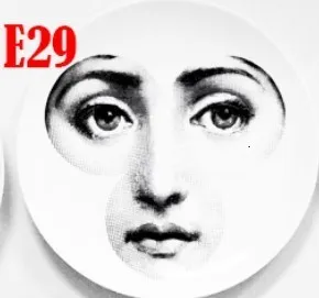 cc Отель/бар/домашний декор Простая Современная тарелка Fornasetti тарелки настенные подвесные тарелки декоративные ремесленные тарелки тарелка фоновая тарелка - Цвет: cc