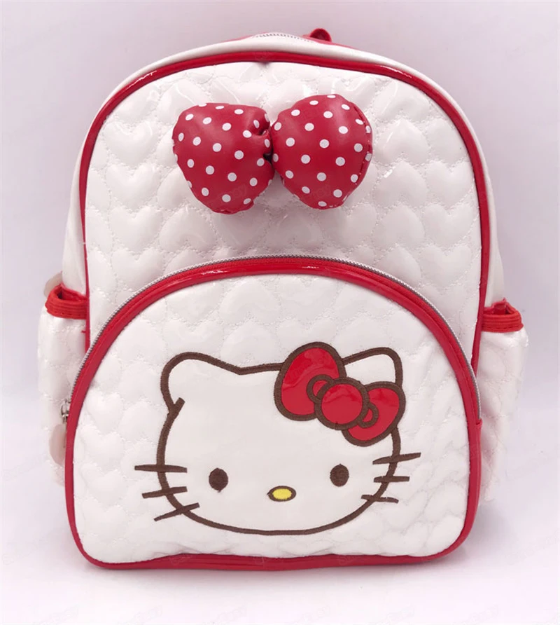 Детский мини-рюкзак HELLO KITTY, женская сумка на одно плечо из искусственной кожи, Многофункциональный маленький рюкзак для девочек, Женский студенческий рюкзак