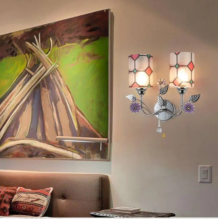 Arandela Mirror Luminaria Parede Lampen Современный хрустальный светильник Wandlamp для дома Aplique Luz Pared светодиодный настенный светильник