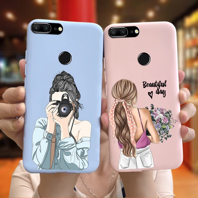 For Honor 9 Lite Case Flower Soft Silicone Couqe Phone Case on Huawei Honor  9 Lite