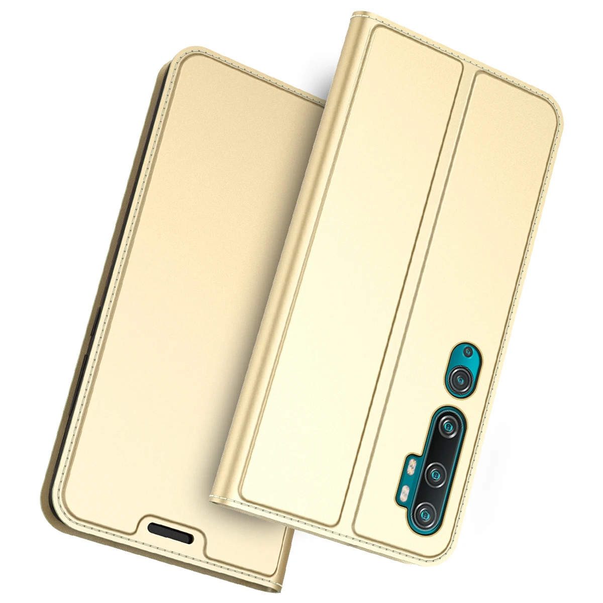 Золотой Для Xiaomi CC9 Pro Note 10 A3 5X откидной кожаный магнитный чехол для Redmi Note 8T 8 Pro 7A S2 тонкий Чехол-книжка чехол для телефона с отделением для карт - Цвет: Золотой