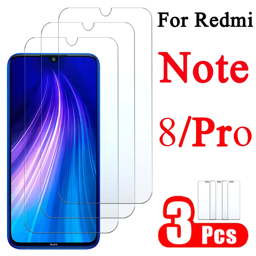 3 шт. для Xiaomi Redmi Note8 Note8Pro защита экрана xiomi reami Note 8 Pro защитная пленка 8Pro не