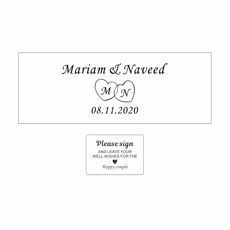 Custom Wedding Guest Book With Rectangle, Personalized Name And Date Wooden Keepsake Wish Box, Rustic Engrave Party Guest Book - Цвет: style 9