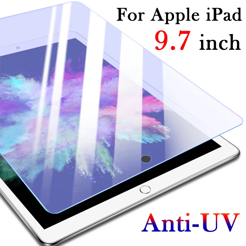 IPad9.7 синий светильник стекло для Apple iPad 9 7 дюймов пленка экрана UV iPadpro pro air 1 2 iPad5 iPad6