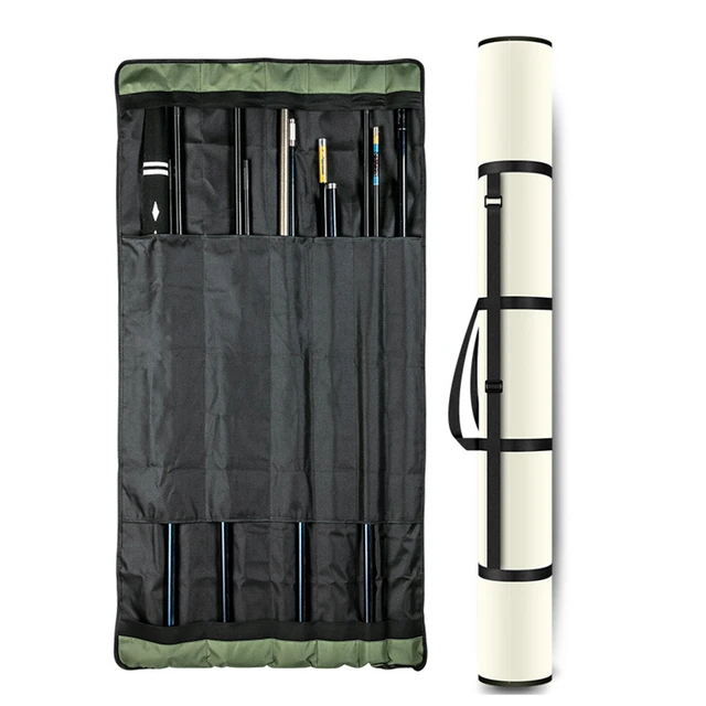 Foldable Roll Fishing Rod Bag Fishing Pole Storage Case Large