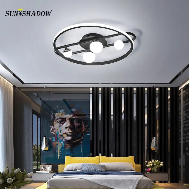 

Decoation Led Chandelier Black Led Bulbs Ceiling Mounted Chandelier Lighting for Bedroom Living room Dining room Kitchen Lights