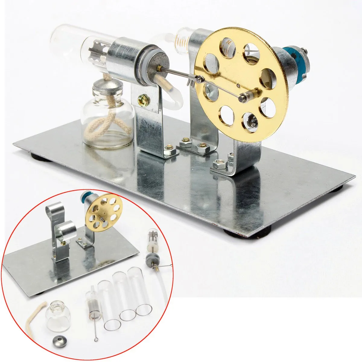 Balance Stirling Engine Miniature Model Steam Power Technology Scientific Power Generation Experimental Toy Children Gift