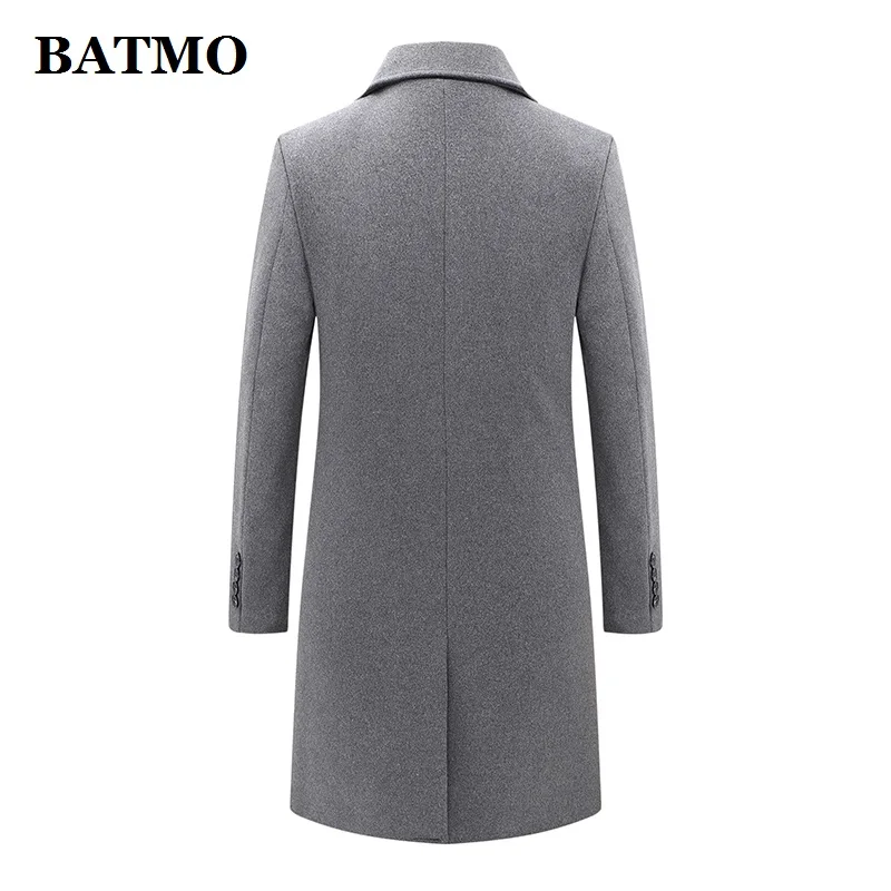 BATMO/Новое поступление, зимний высококачественный шерстяной Тренч для мужчин, мужские шерстяные повседневные куртки, большие размеры 1721