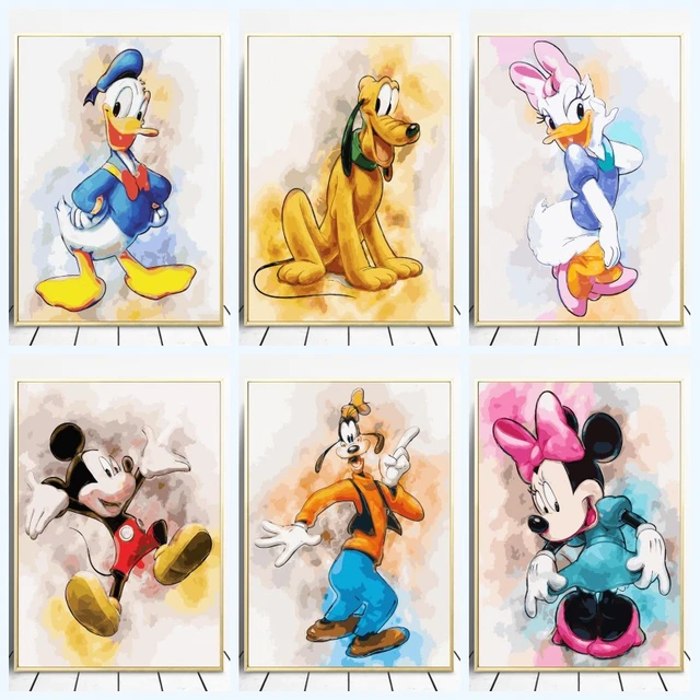 Disney Diamond Painting Mickey Mouse Diamond Art Cartoon Character Cross  Stitch Embroidery Donald Duck Mosaic PLUTO Home Decor - AliExpress