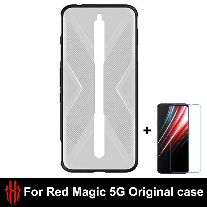 Original Anti-fall 3D Back Cover Shell for Nubia Red Magic 5G Phone Accessories Full Protective Shockproof Case For red magic 5S | Мобильные