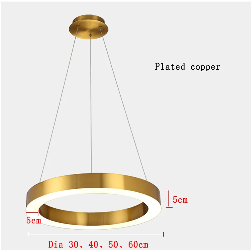 Современный золотой подвесной светильник, алюминиевый круглый подвесной светильник, светодиодные кольцевые лампы для гостиной, отеля, арт-деко, подвесной светильник Abajur
