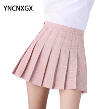 

Korean Mini Plaid Pleated Skirt Short High Waist College Style Skirt Fashion Cute Sweet Girl