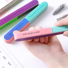 1PCS Colorido Lustre para Unhas Profissional Seis-sided Lixa de Polimento Lixa de Unhas Manicure Lixa de Unhas Lixar Beleza Manicure ferramentas