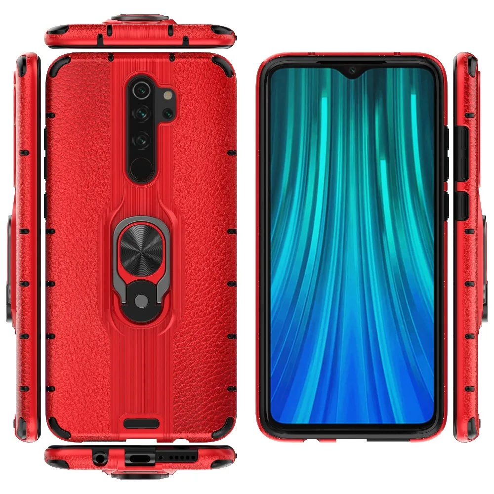 Для Xiaomi Redmi Note 8 Pro Чехол Alita чехол с солдатом Броня двухслойный противоударный чехол для телефона для Redmi Note 8 чехол жесткий бампер - Цвет: Красный