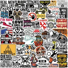 

10/50Pcs Retro Worker Anime Sticker Diesel Engine Technician Graffiti Stickers DIY Phone Case Luggage Notebook Guitar Decal
