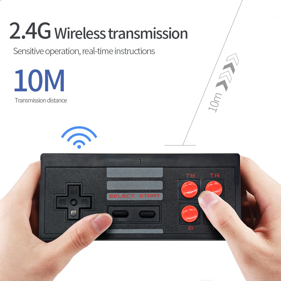 Wireless Usb Tv Video Game Console Mini Retro Handheld Game Console Built In 6 Classic 8 Bit Games Av Output Handheld Game Players Aliexpress