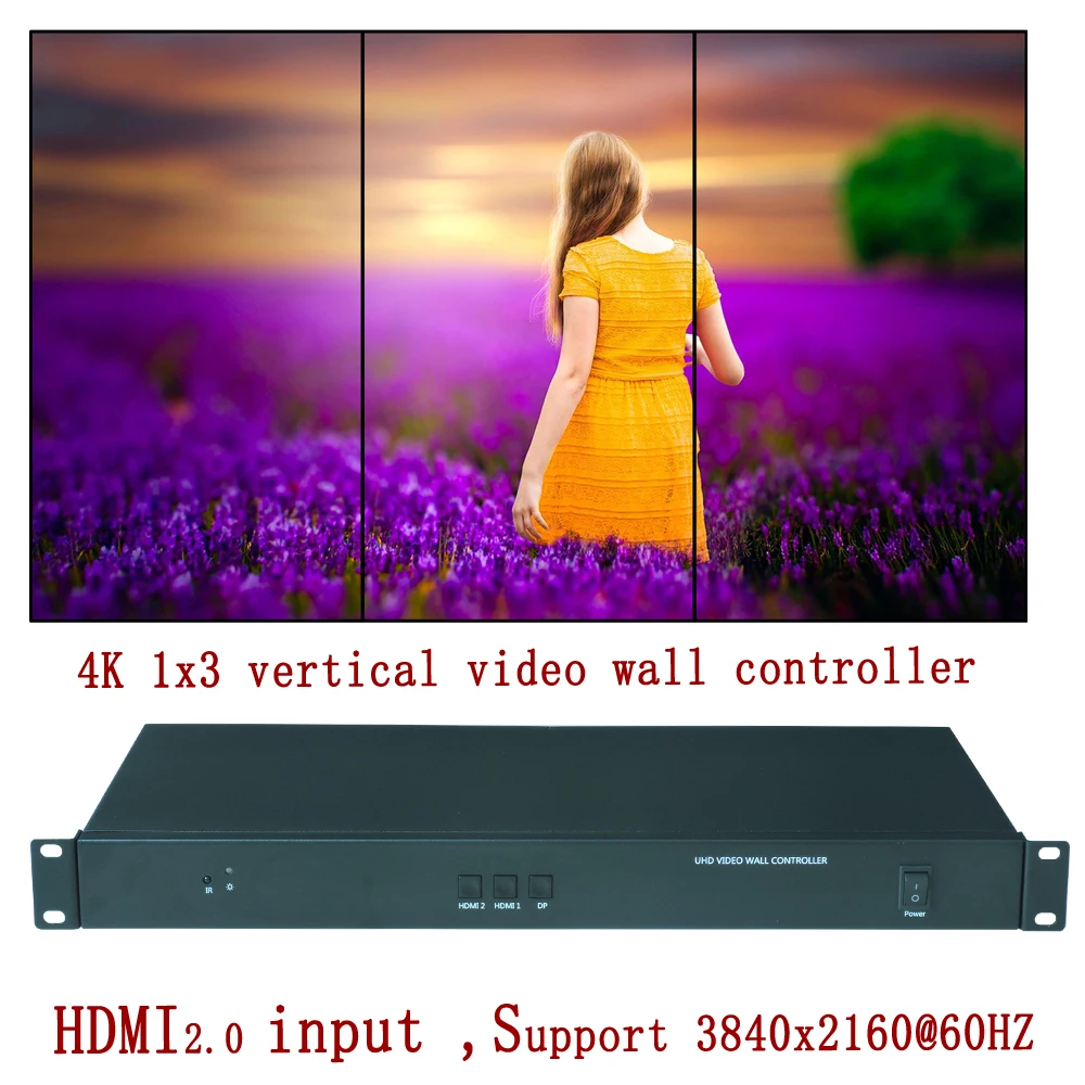 TuuKoo 1x3 4k вертикальный настенный видеоконтроллер видеопроцессор для 3 единиц