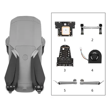 

Left Right Rear Arm GPS Module Electric Control Board Front View Component Fan for D-JI Mavic Air 2 Drone Repair Parts