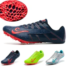 Качественный профессиональный трек поле шиповки для мужчин и женщин Атлетическая шпилька обувь для бега кроссовки легкие унисекс обувь