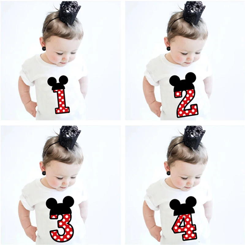 Low Price 1st Birthday T-shirts For Boys Girls Tshirt Minnie Clothes Summer 1 2 3 4 Years Kids VRM8AdqZXXV