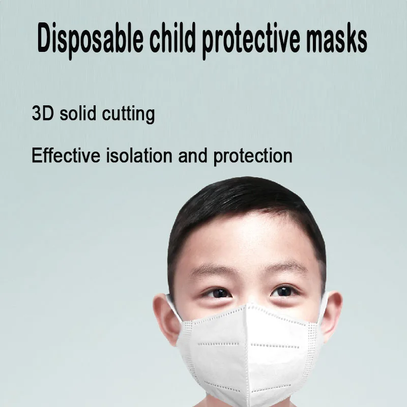 

Children's disposable face mask printed with three layers of protection breathable 3 layers of fusible spray cloth anti-droplet