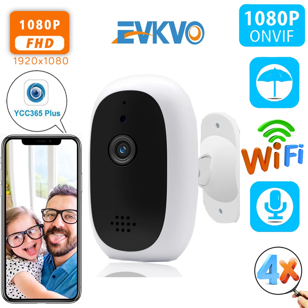 

EVKVO HD 1080P Cloud Wireless IP Camera Intelligent Auto Tracking of Human Home Security Surveillance CCTV Network Wifi Camera
