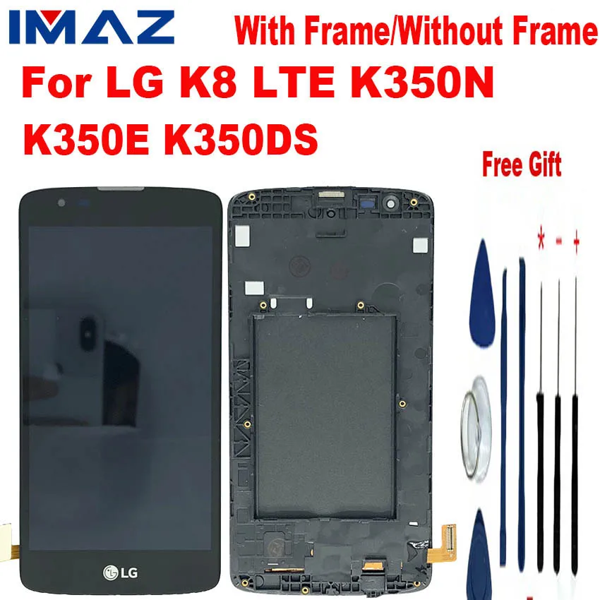 IMAZ 100% тест 5 0 &quotЖК-дисплей для LG K8 LTE K350N K350E K350DS ЖК-дисплей с инструментами |