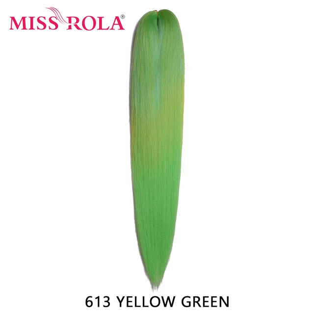 Miss Rola Synthetic 28Inch 100G NEW COLORS Hair Extension Yaki Straight Jumbo Braiding Hair Pre-Stretched Braid Kanekalon Hair 28INCH 100G