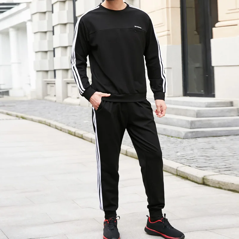 

Xl-8xl 19 Spring And Autumn Plus-sized And Tide Fat Casual Loose-Fit Extra Large Sports MEN'S Suit