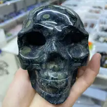

Natural kambaba Crystal Quartz Energy Gem skull specimen Reiki Healing Gift Room Decoration Home furnishings