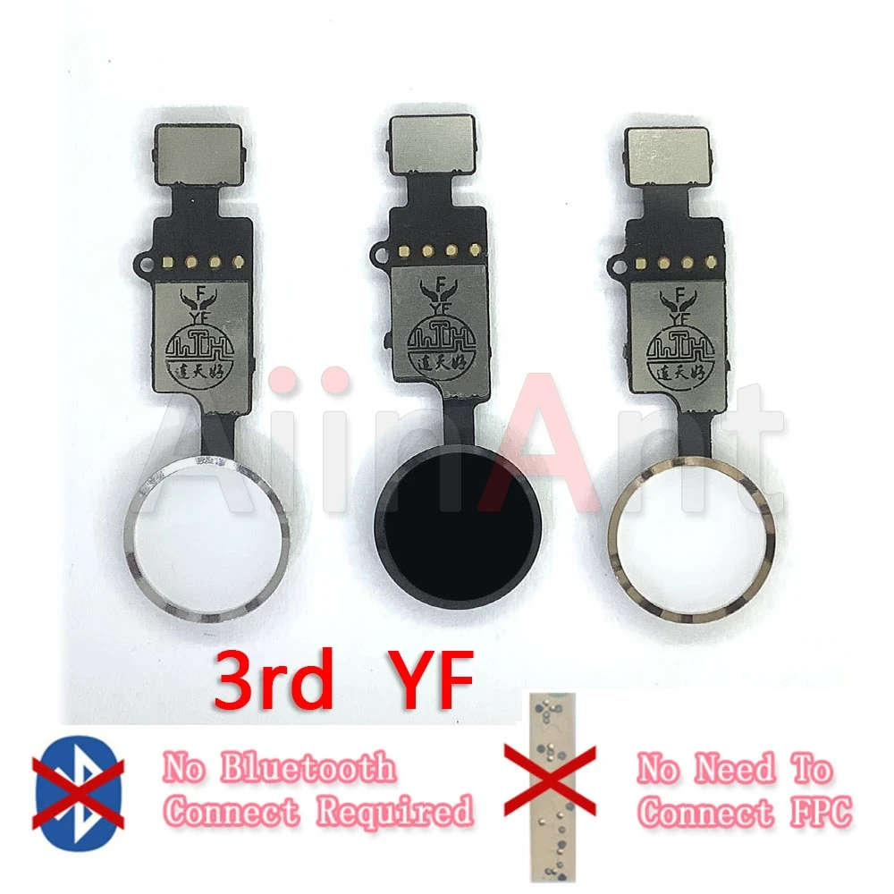 

YF Final Version Universal Home Button For Apple iPhone 7 8 Plus Return Home All Function Flex Cable Ribbon Replacement