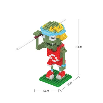 

Zombie Building Block Peashooter Cob Cannon Squash DIY Plants classic Game Diamond Mini Brick Toy For Children Birthday Gift