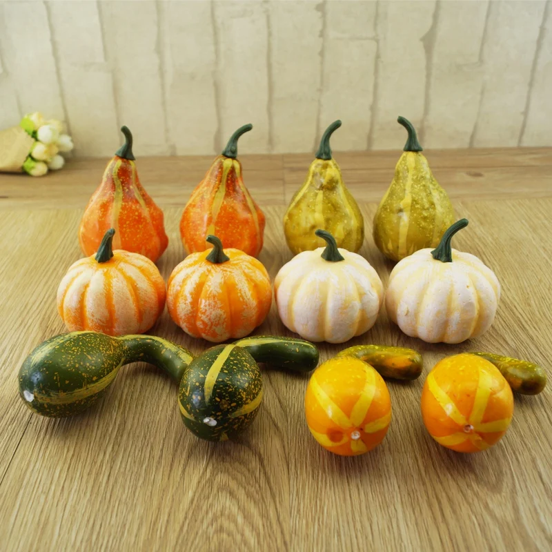 

12 DIY Pumpkin Decoration Props Halloween Doodle Pumpkin Simulation Pumpkin
