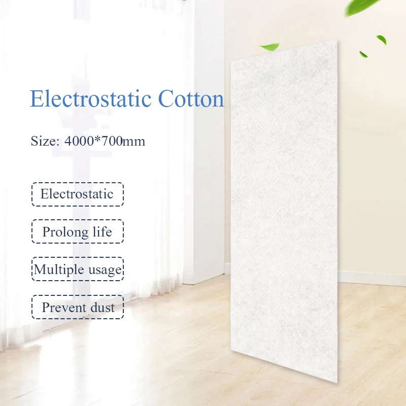 1Pcs 4000*700mm Electrostatic Cotton HEPA Filter For Screen window Air Conditioner Xiaomi MiJia Purifier Pro/1/2 remove dust | Бытовая