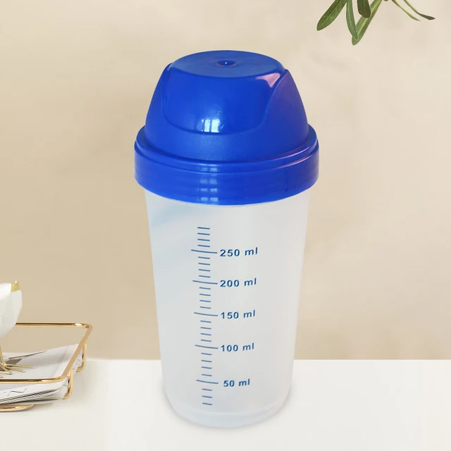 Creative Milkshake Protein Powder Mixing Bottle Transparent Shaker Bottle Practical Water Bottle Shake Cup About 300ml Drinkware 2