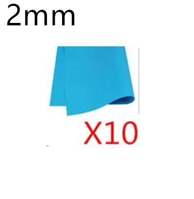 2mm thickness 49* 49 cm 10pcs DIY Sponge Foam KraFt PaPer foamiran FOR needLework felt 10PCS - Цвет: light blue