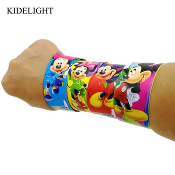 

12PCS Kids happy birthday party favor cartoon slap bracelet baby shower boy party gift supply