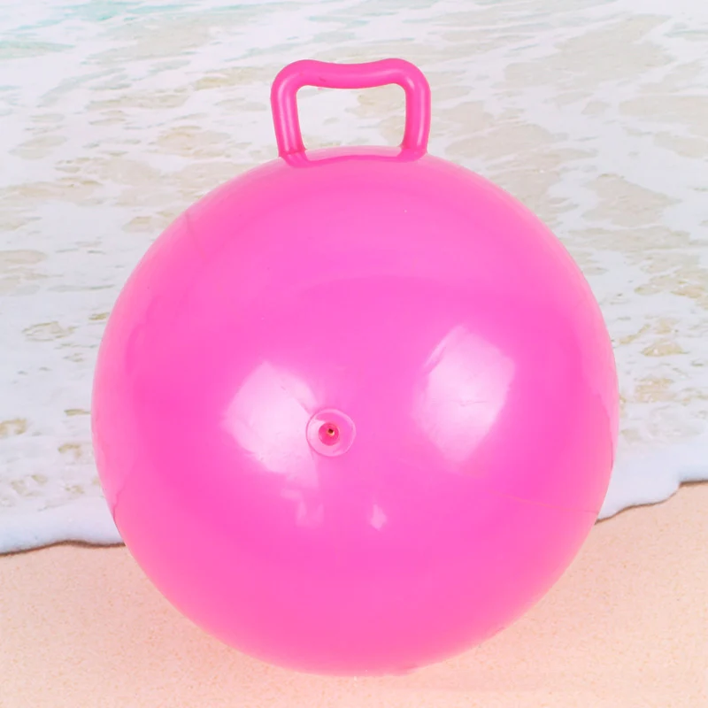 Детский мягкий надувной мяч 10 дюймов с ручкой Детский развивающий надувной игрушечный мяч спортивные игры на открытом воздухе игрушки